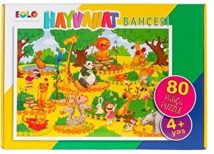 Yer Puzzle-80 Parça Puzzle - Hayvanat Bahçesi