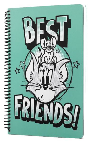 Tom And Jerry Best Friends Spiralli Defter Yeşil