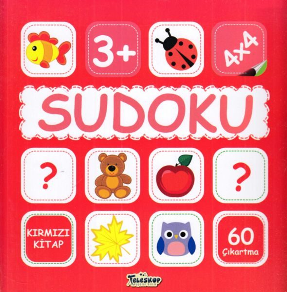 Sudoku 4X4 Kırmızı Kitap
