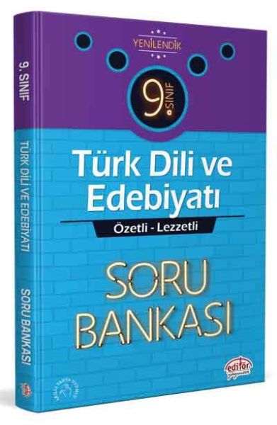 Editör 9. Sınıf Türk Dili ve Edebiyatı Özel Lezzetli Soru Bankası (YENİ)