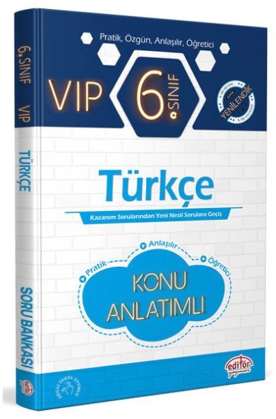 Editör 6. Sınıf VIP Türkçe Konu Anlatımlı