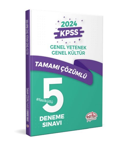 Editör Kpss Genel Yetenek - Genel Kültür Tamamı Çözümlü 5 Fasikül Deneme