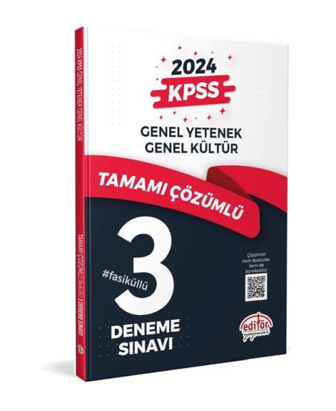 Editör Kpss Genel Yetenek - Genel Kültür Tamamı Çözümlü 3 Fasikül Deneme
