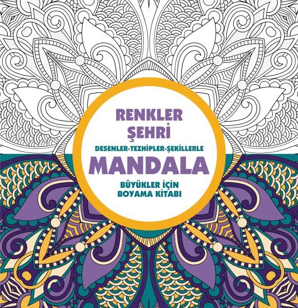 Renkler Şehri - Mandala (Büyükler İçin Boyama)