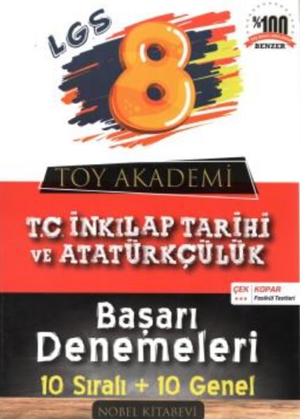 Toy Akademi 8.Sınıf T.C. İnkılap Tarihi 10 lu Deneme (Yeni)