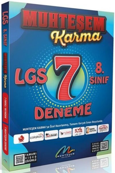 Lisinya218  Muhteşem Yayınları 2023 LGS 7 li Karma Deneme Seti