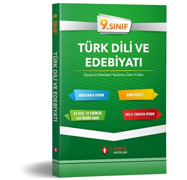 Sonuç 9. Sınıf Türk Dili Edebiyatı Yardımcı Ders Kitabı 2019-2020 (Yeni)