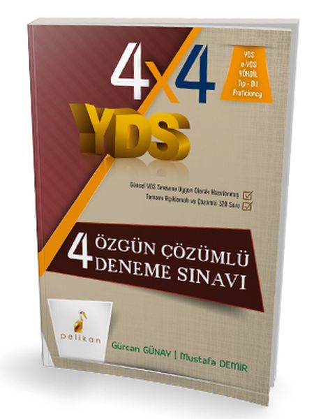 Lisinya218  Pelikan YDS 4x4 Özgün Çözümlü Deneme Sınavı