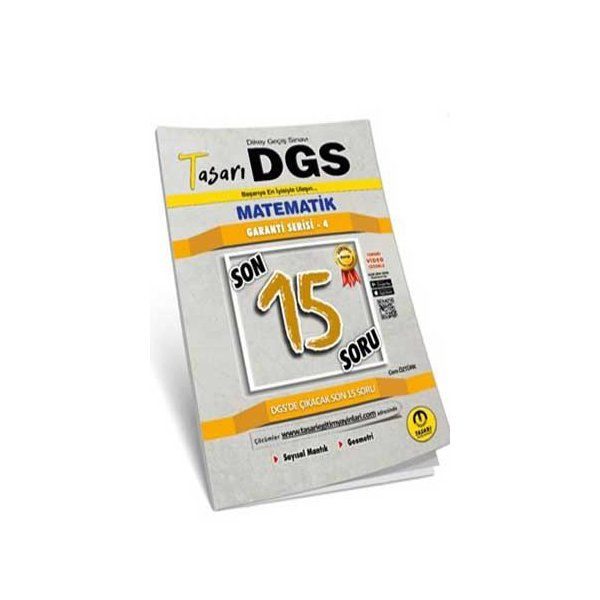 Tasarı DGS Matematik Son 15 Garanti Serisi 4
