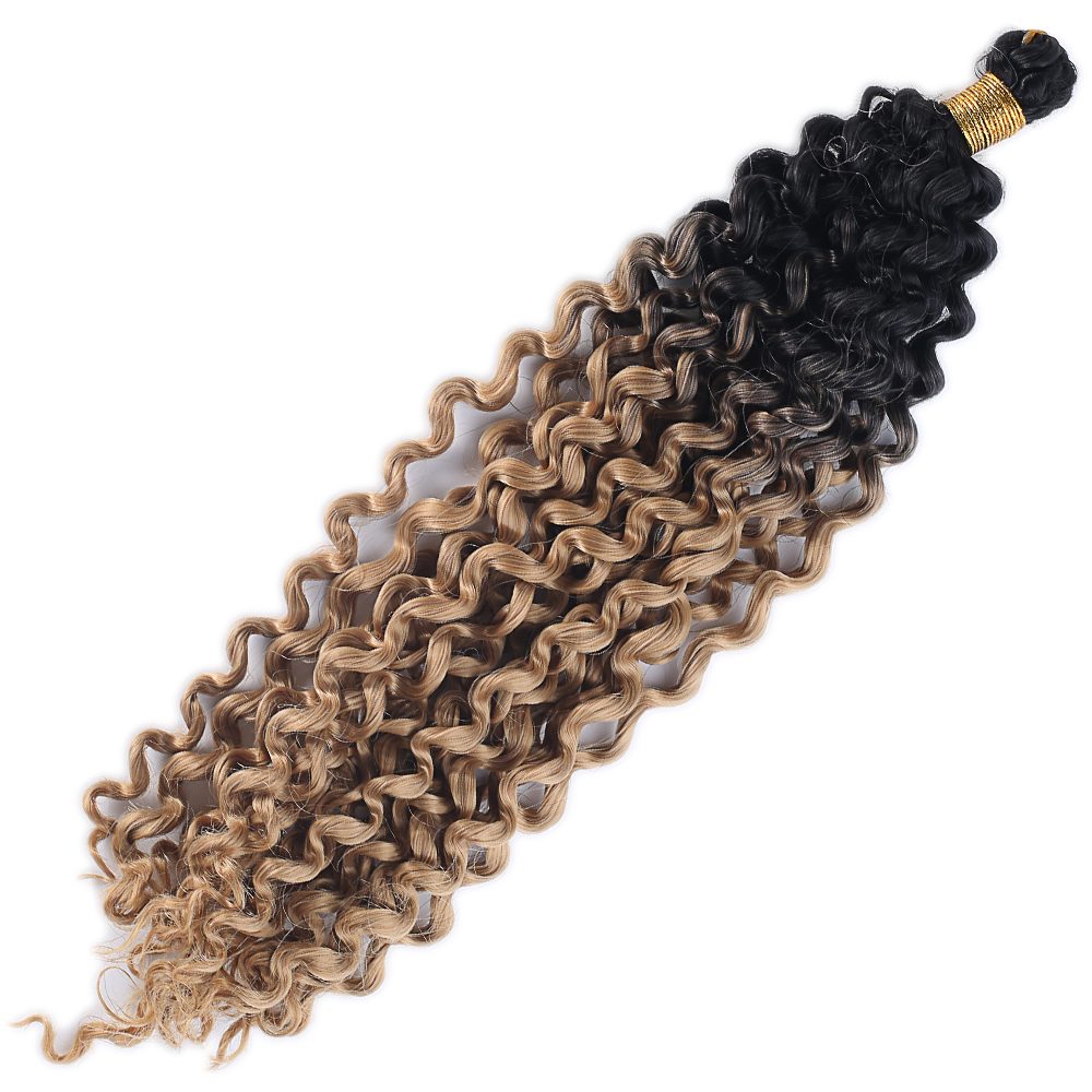 Lisinya201 Afro Dalgası Saç / Siyah Karamel Ombreli