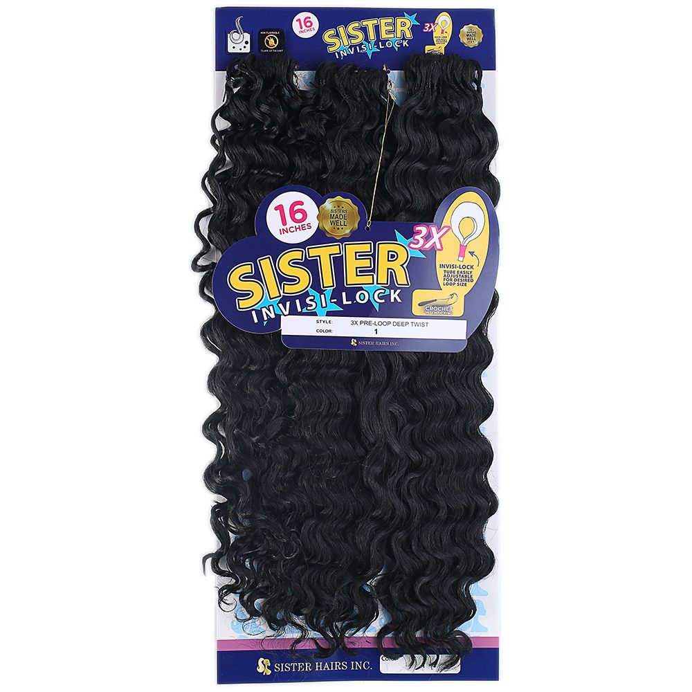 Lisinya201 Sister Afro Dalgası Saç/Siyah 1
