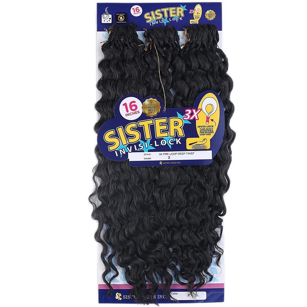 Lisinya201  Sister Afro Dalgası Saç/Koyu Kestane 2