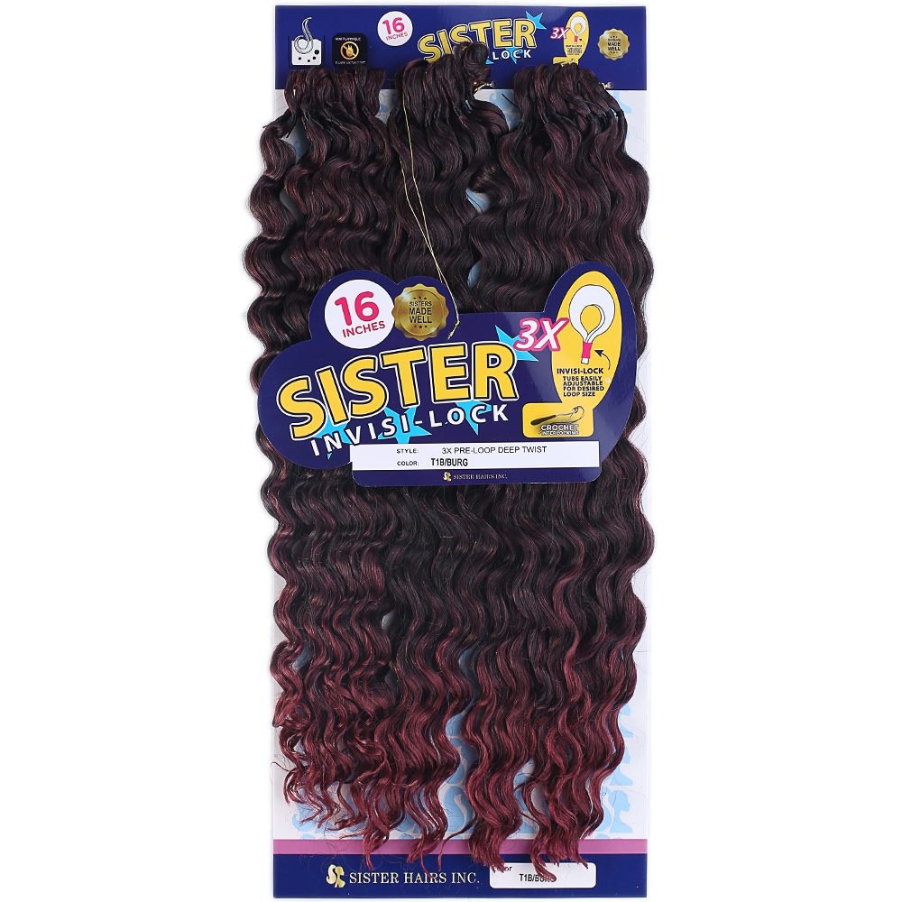 Lisinya201 Sister Afro Dalgası Saç/Siyah Kızıl Ombreli 1B/BG