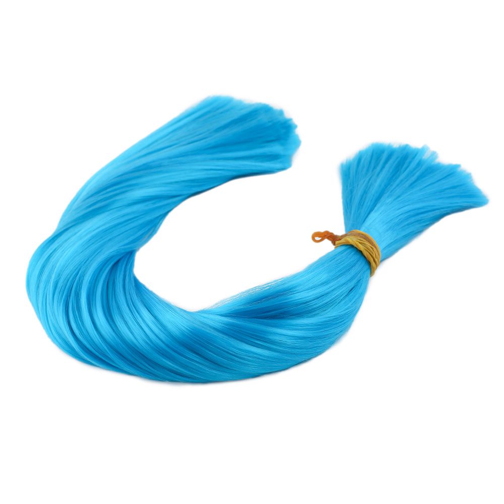 Lisinya201 Turkuaz Mavi Renkli Sentetik Boğum Saç / 1Kg