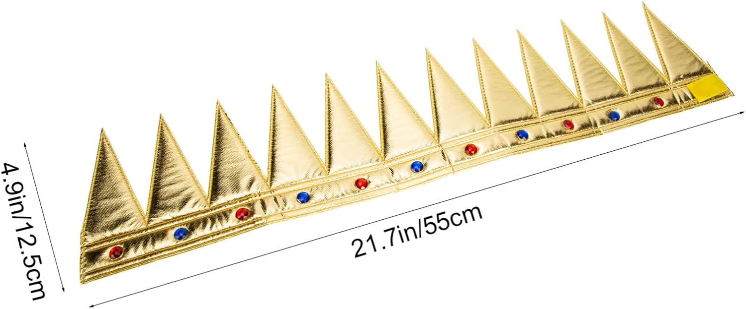 Altın Renk Eva Yumuşak Kral Kraliyet Tacı Yetişkin Çocuk Uyumlu 55 cm (Lisinya)