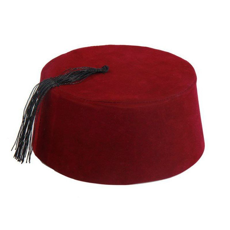 Bordo Renk Osmanlı Fesi Yöresel Folklor Fesi Şapkası 1 No 1 Yaş Bebek (Lisinya)