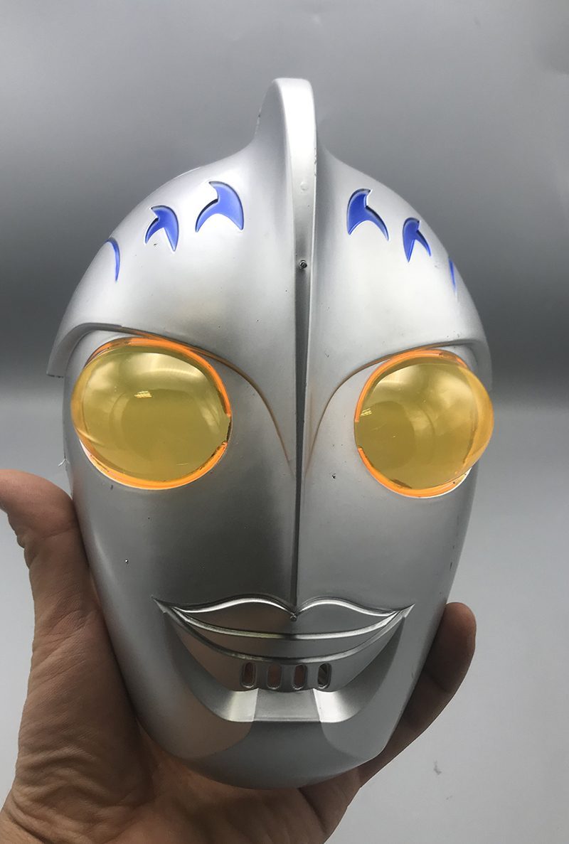 Cadılar Bayramı Pörtlek Göz Camlı Uzaylı Maskesi - Robot Maskesi 24x16 cm (Lisinya)