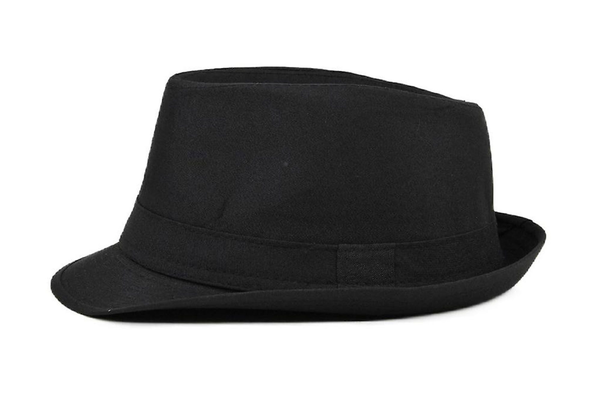 Çocuk Boy Siyah Kumaş Fötr Şapka Gösteri Şapkası Michael Jackson Şapkası 54 No (Lisinya)