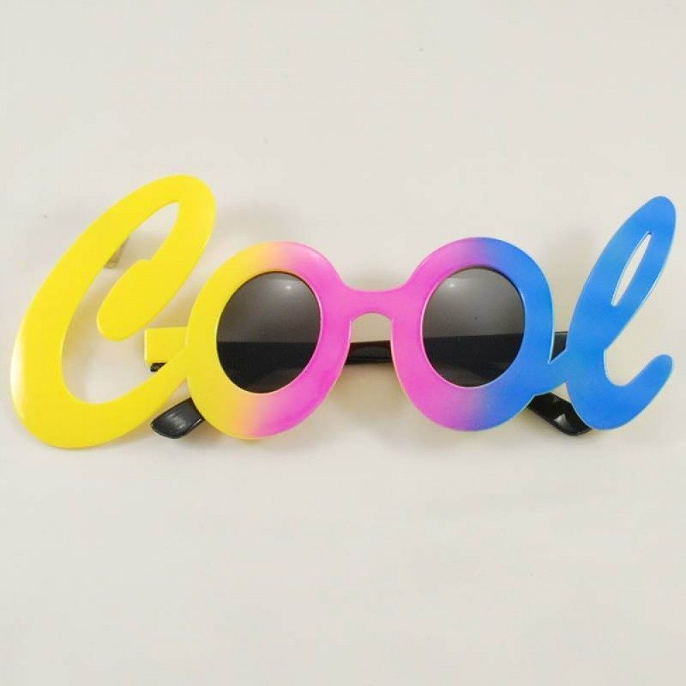 Cool Yazılı Rengarenk Parti Gözlüğü 21x8 cm (Lisinya)