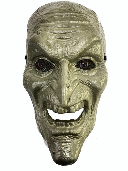 Gerçekçi Görünüm Lüks İnsan Suratı Cadı Suratı Korku Maskesi 26X16 cm (Lisinya)