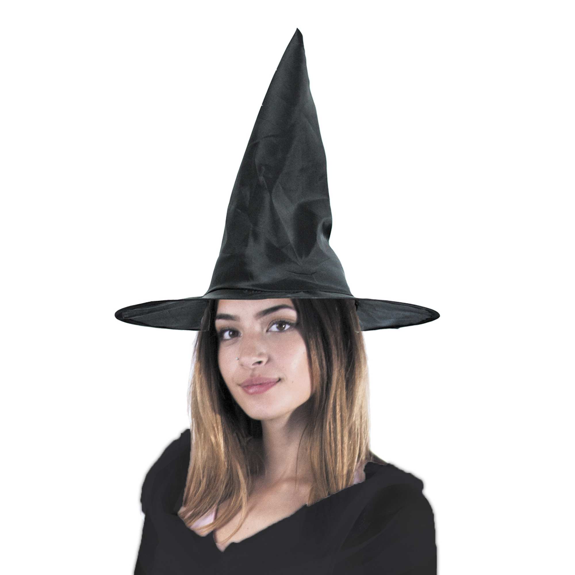 Siyah Renk Cadı Şapkası  (Lisinya)
