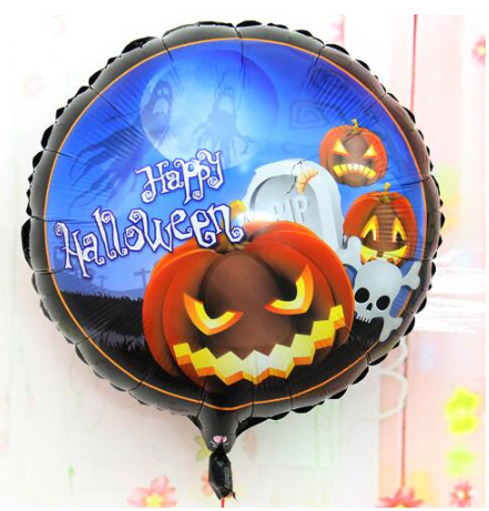 Happy Halloween Balkabağı Folyo Balon 18 inç (Lisinya)