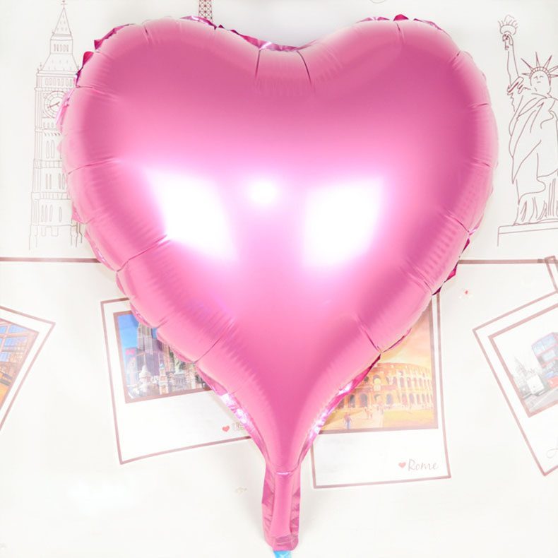 Kalp Uçan Balon Folyo Pembe 80 cm 32 inç (Lisinya)