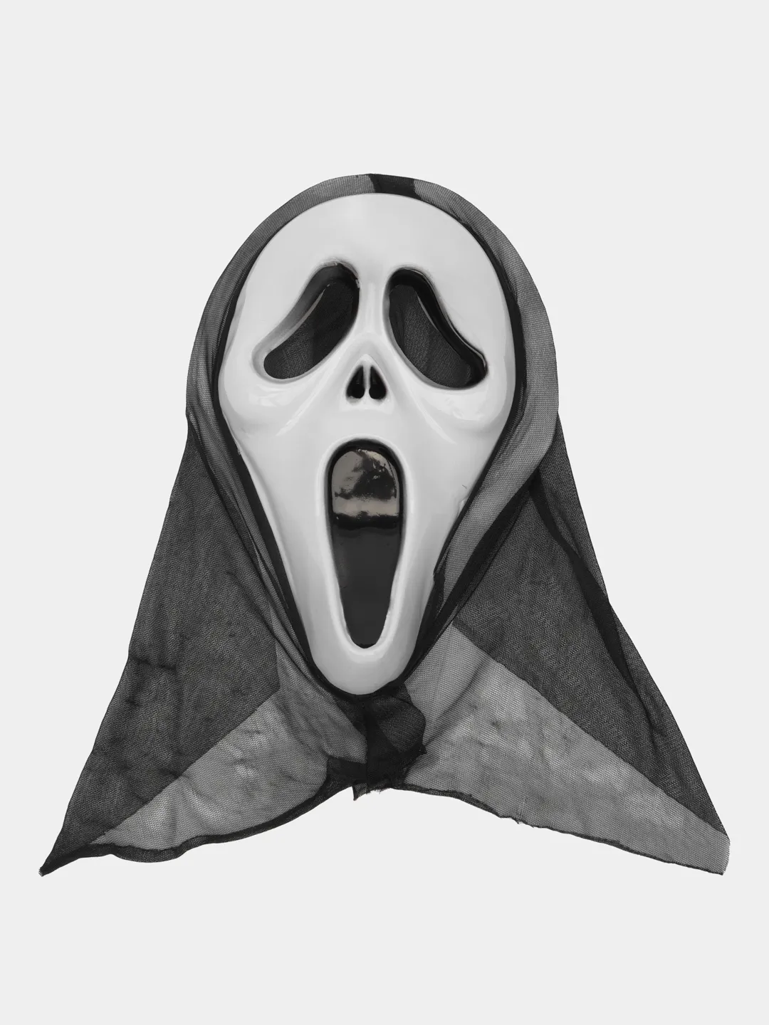 Kapşonlu Çığlık Maskesi Scream Maskesi - Hayalet Maskesi 33x21 cm (Lisinya)