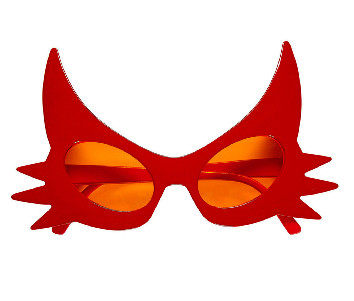 Kırmızı Renk Bıyık Tasarımlı Kedi Gözlüğü 19x11 cm (Lisinya)