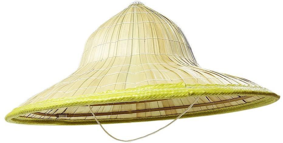 Naturel Renk Hasır Malzeme Bali Şapkası 42x35 cm (Lisinya)