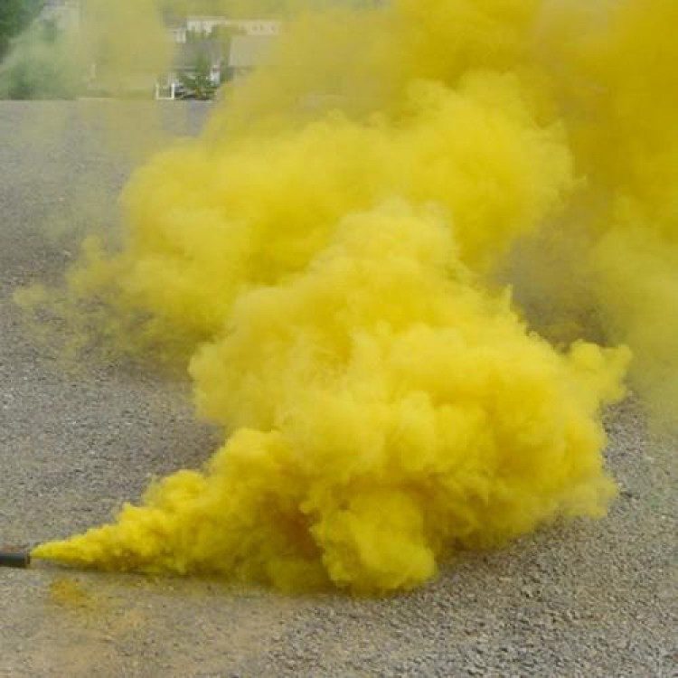 Sarı Renk Sis Bombası Sarı Duman 1 Adet (Lisinya)
