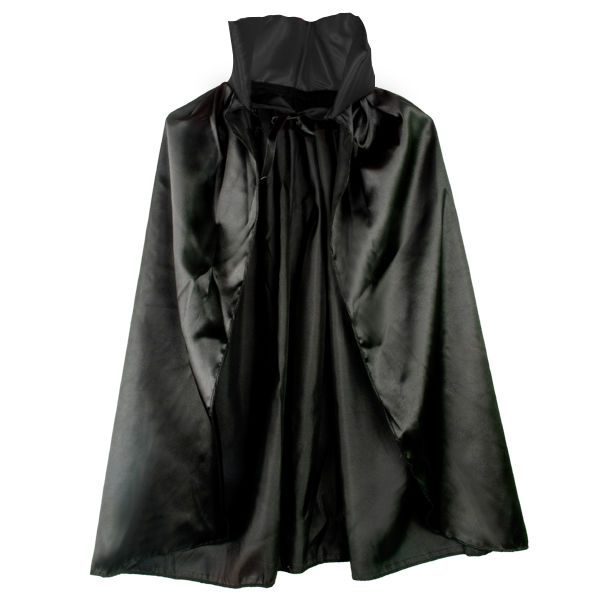 Siyah Renk Yakalı Halloween Pelerini 90 cm (Lisinya)