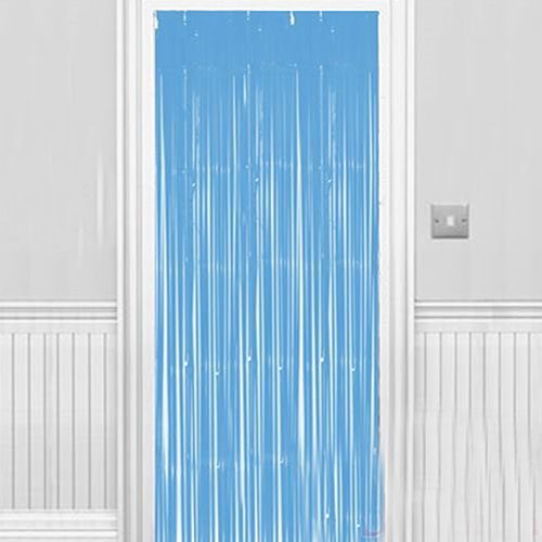 Soft Açık Mavi Renk Duvar ve Kapı Perdesi 100x220 cm (Lisinya)