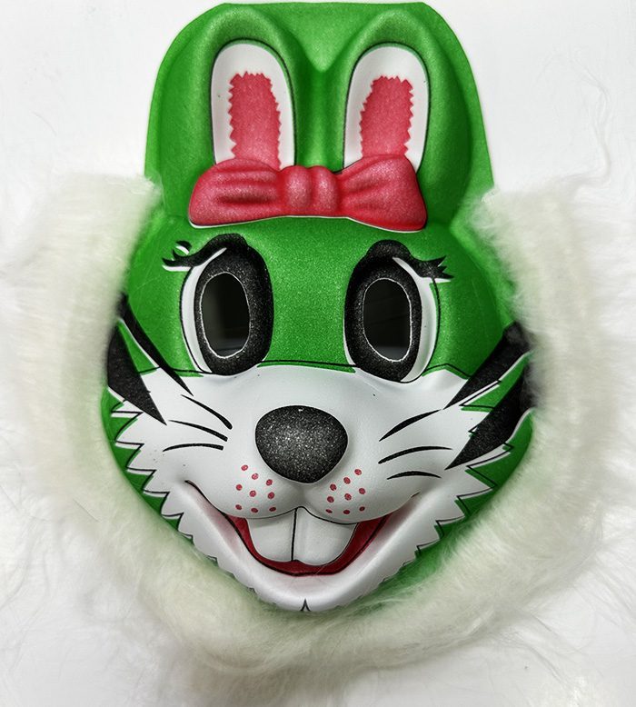 Tavşan Maskesi Sevimli Yeşil Renk Yetişkin Çocuk Uyumlu Model 6 (Lisinya)