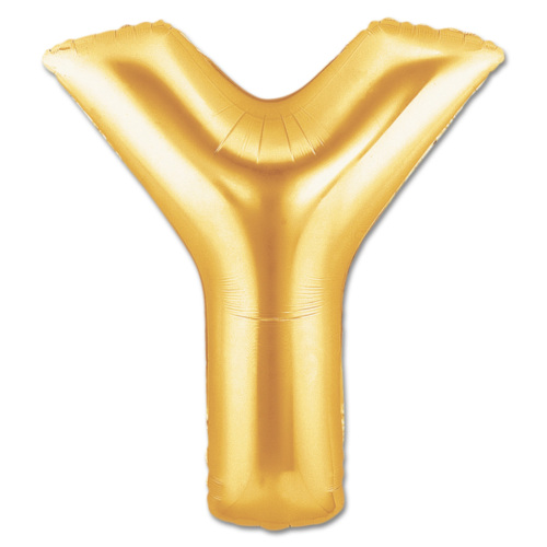 Y Harf Folyo Balon Altın Renk  40 inç (Lisinya)