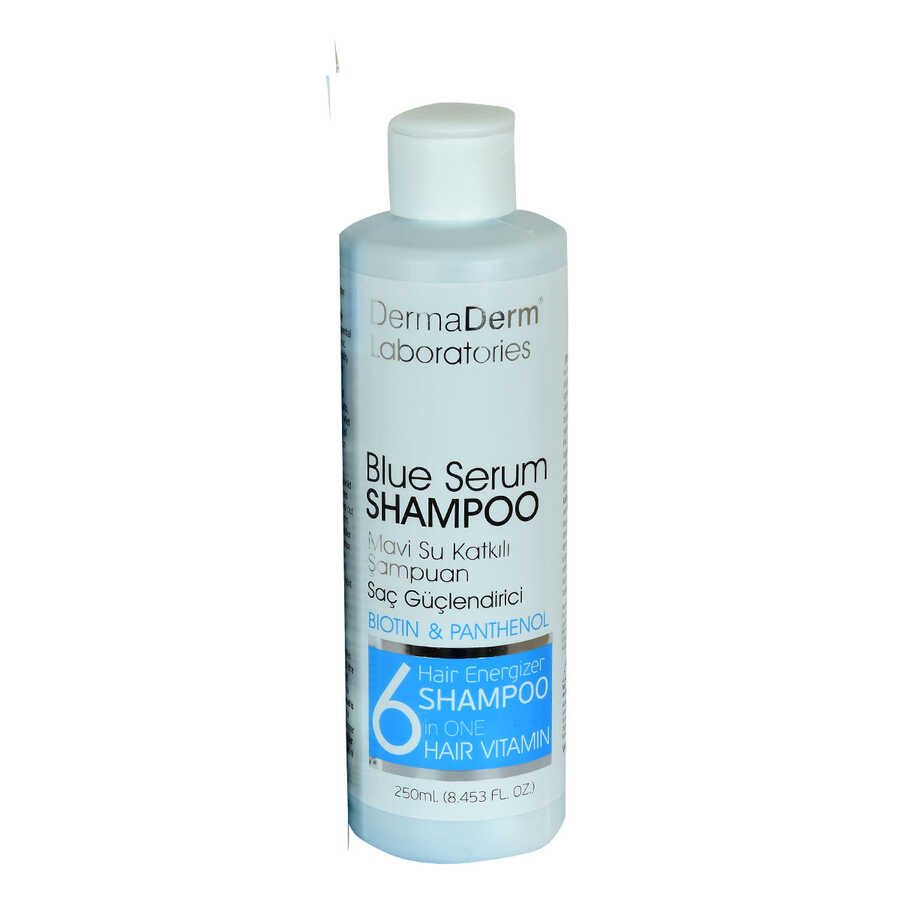 Lisinya214 Mavi Serum Şampuanı Saç Güçlendirici (Biotin Panthenol Vitamin E-Keratin) 250 ML