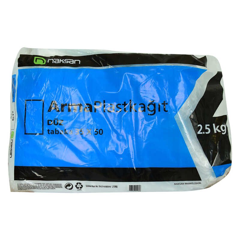 Lisinya214 Plast Kağıt Bloklu Plast Naylon Şeffaf Düz Tabaka 35X50 Cm 2500 Gr Paket