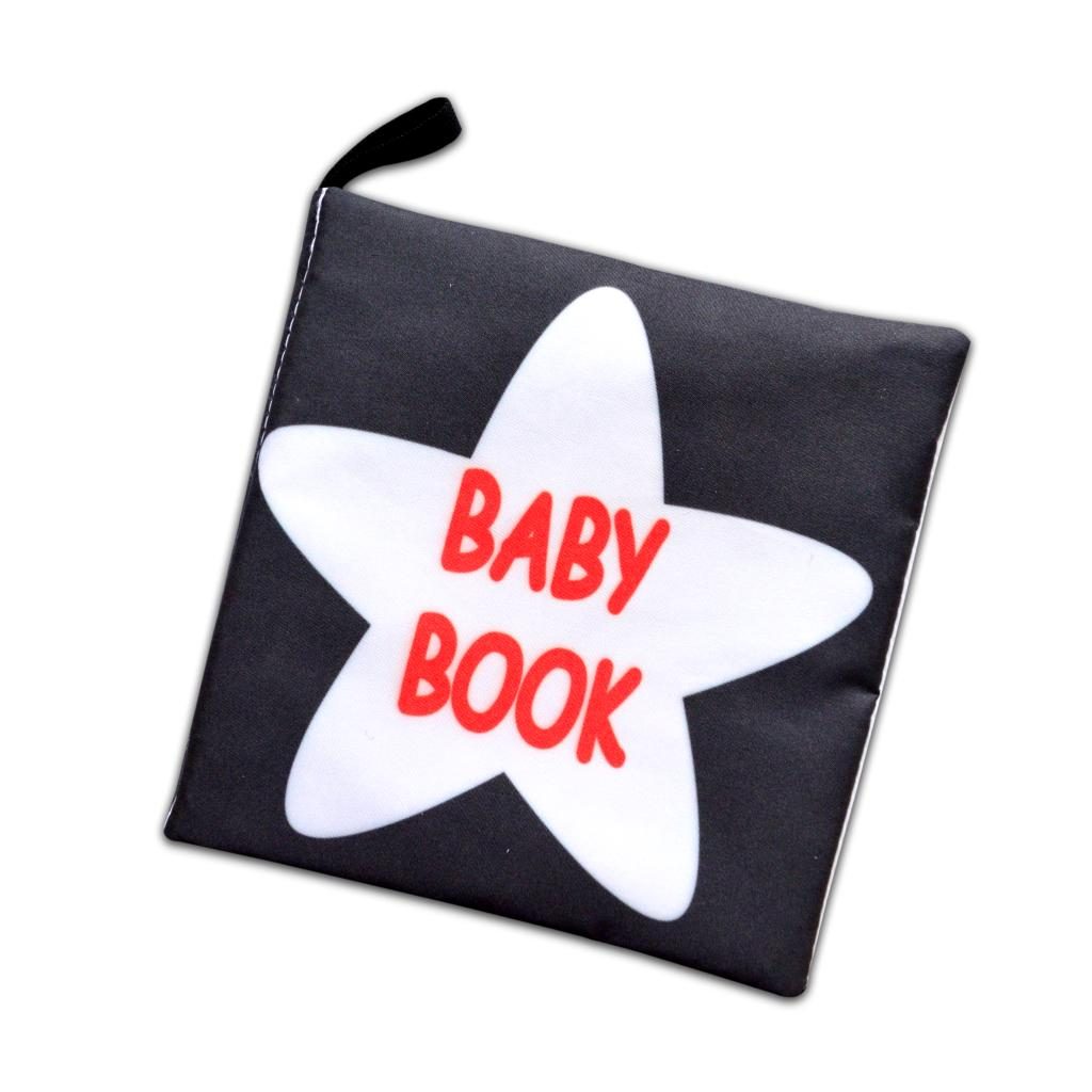 Lisinya247  İngilizce Siyah Beyaz Bebek Kumaş Sessiz Kitap