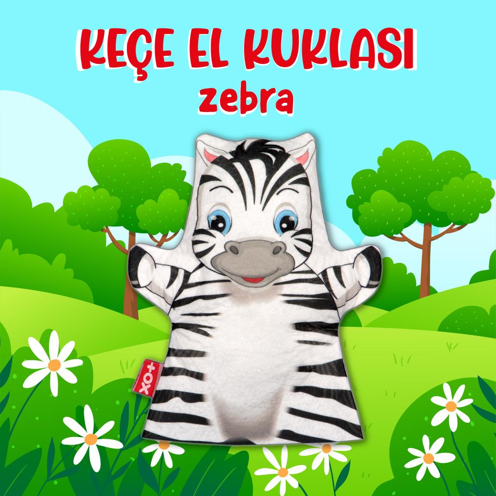 Lisinya247  Zebra Vahşi Hayvanlar Keçe El Kukla