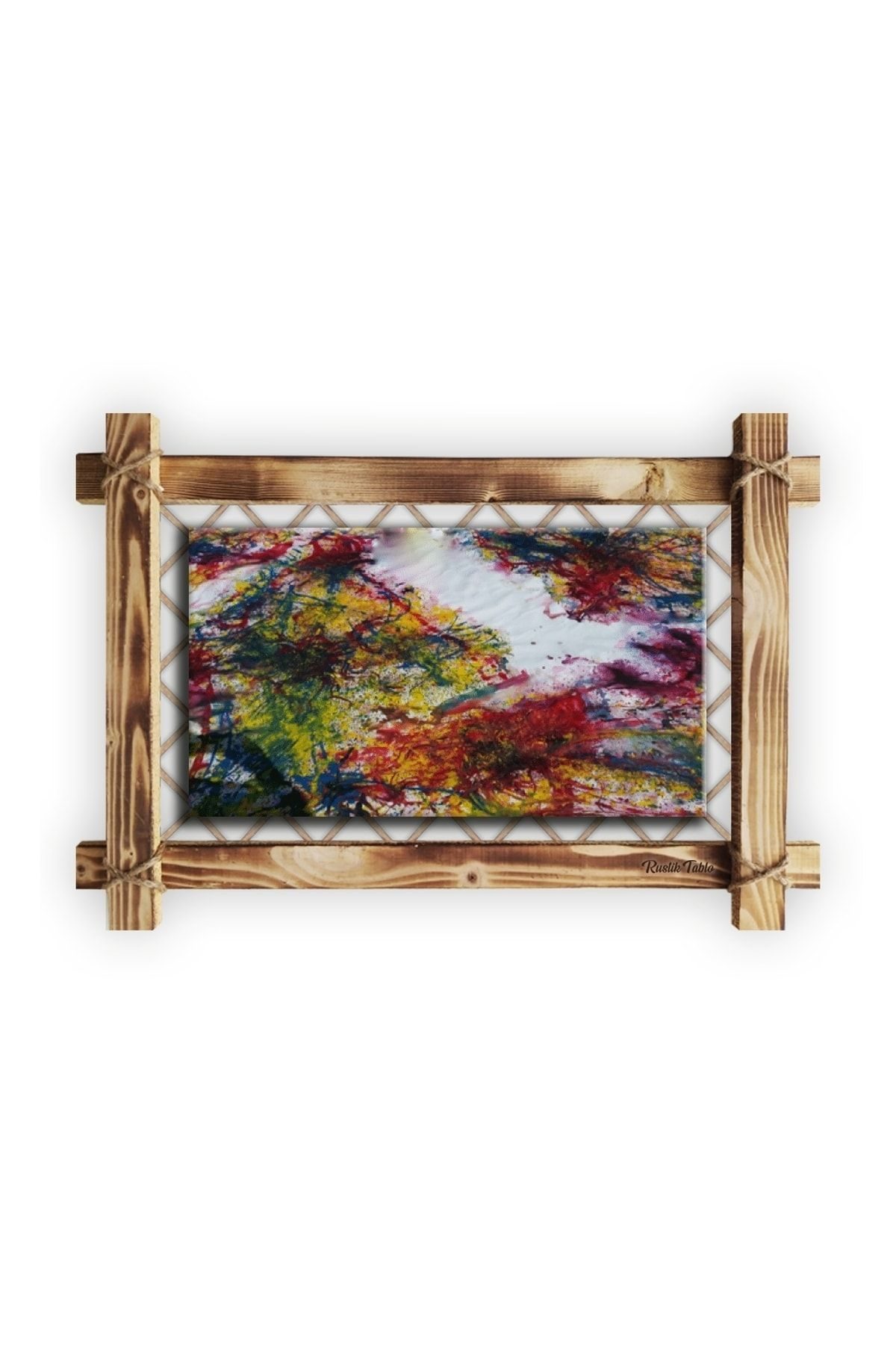 Lisinya104 Modern Kanvas Rustik Tablo  (66 x 45) cm