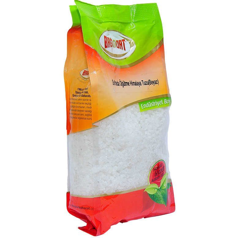 Lisinya214 Yemeklik Himalaya Kaya Tuzu Sofrada Öğütme Kristal Çakıl Beyaz 1000 Gr Paket