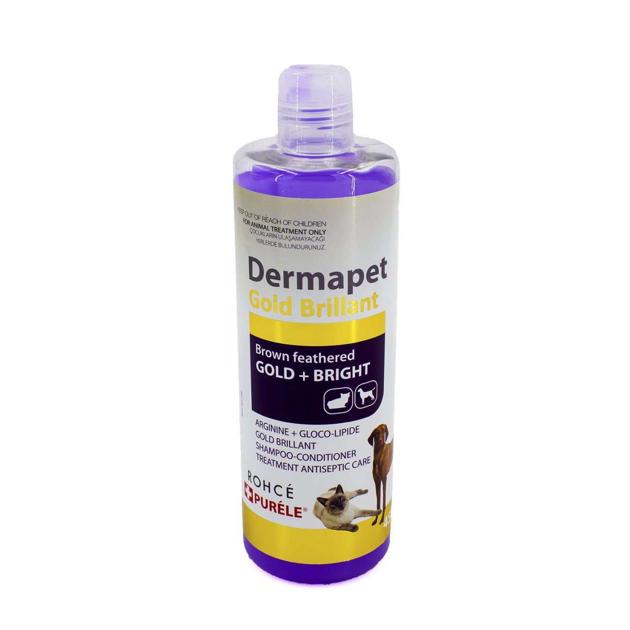 Lisinya205 Sarı Kahverengi Irk Kedi Ve Köpek İçin Dermatolojik Etkili Kremli Şampuan 450 ml
