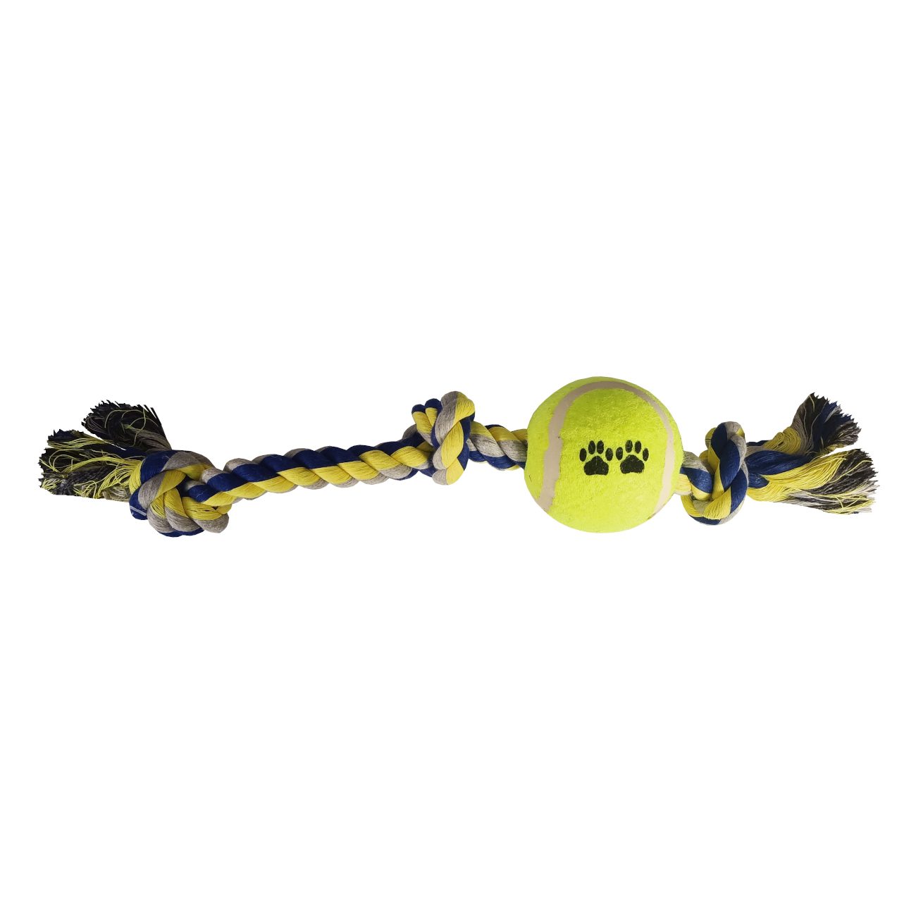 Lisinya205 Tenis Toplu Uzun Düğümlü Köpek Diş İpi 7-40 cm Mavi