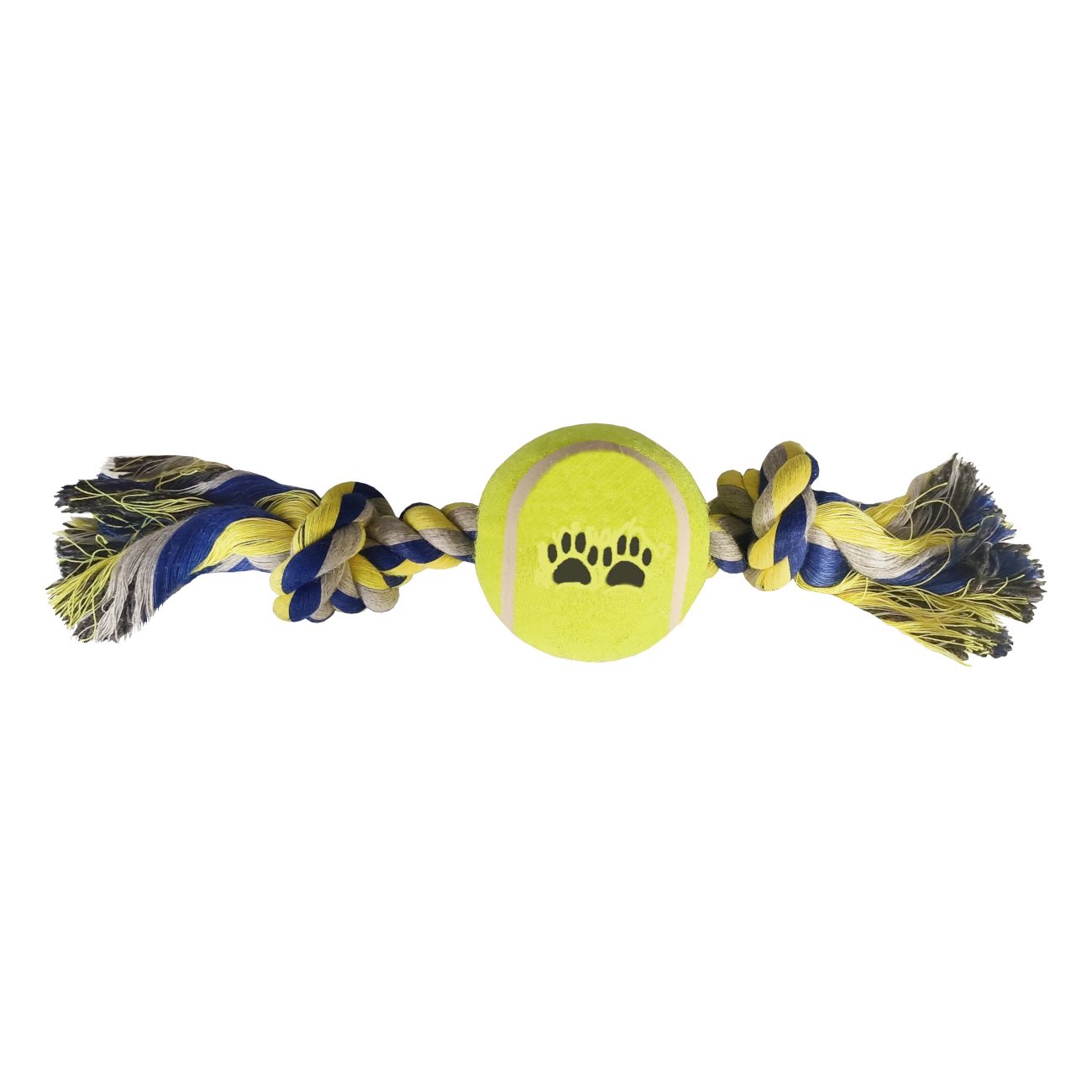 Lisinya205 Tenis Toplu Kısa Düğümlü Köpek Diş İpi 7-26 cm Mavi