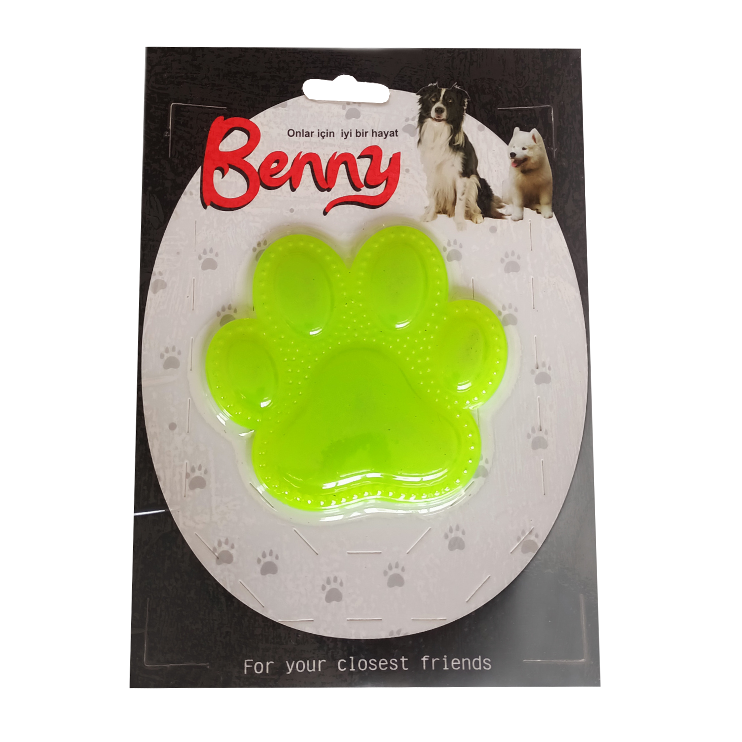 Lisinya205 Benny Köpek Oyuncağı Pati 9,5 x 9 cm Sarı