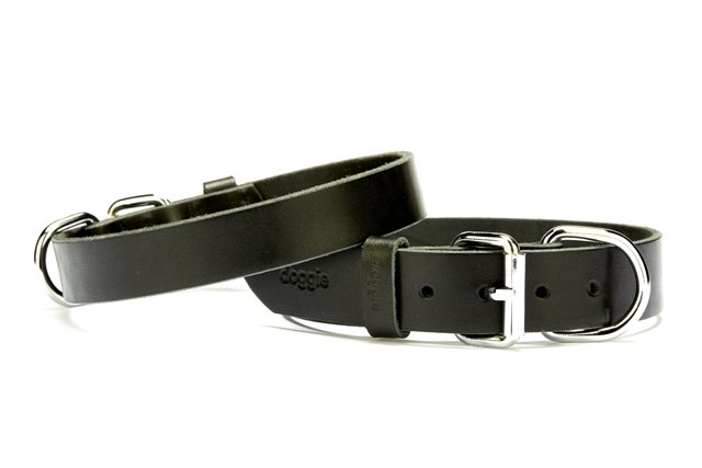 Lisinya205  Deri El Yapımı Köpek Boyun Tasması 3x50-58 cm Siyah