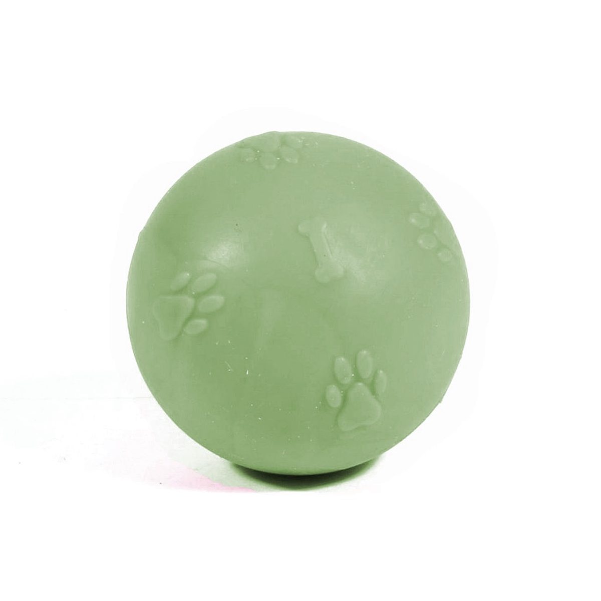 Lisinya205 Pati Desenli Sert Köpek Oyun Topu 8 cm Large Yeşil
