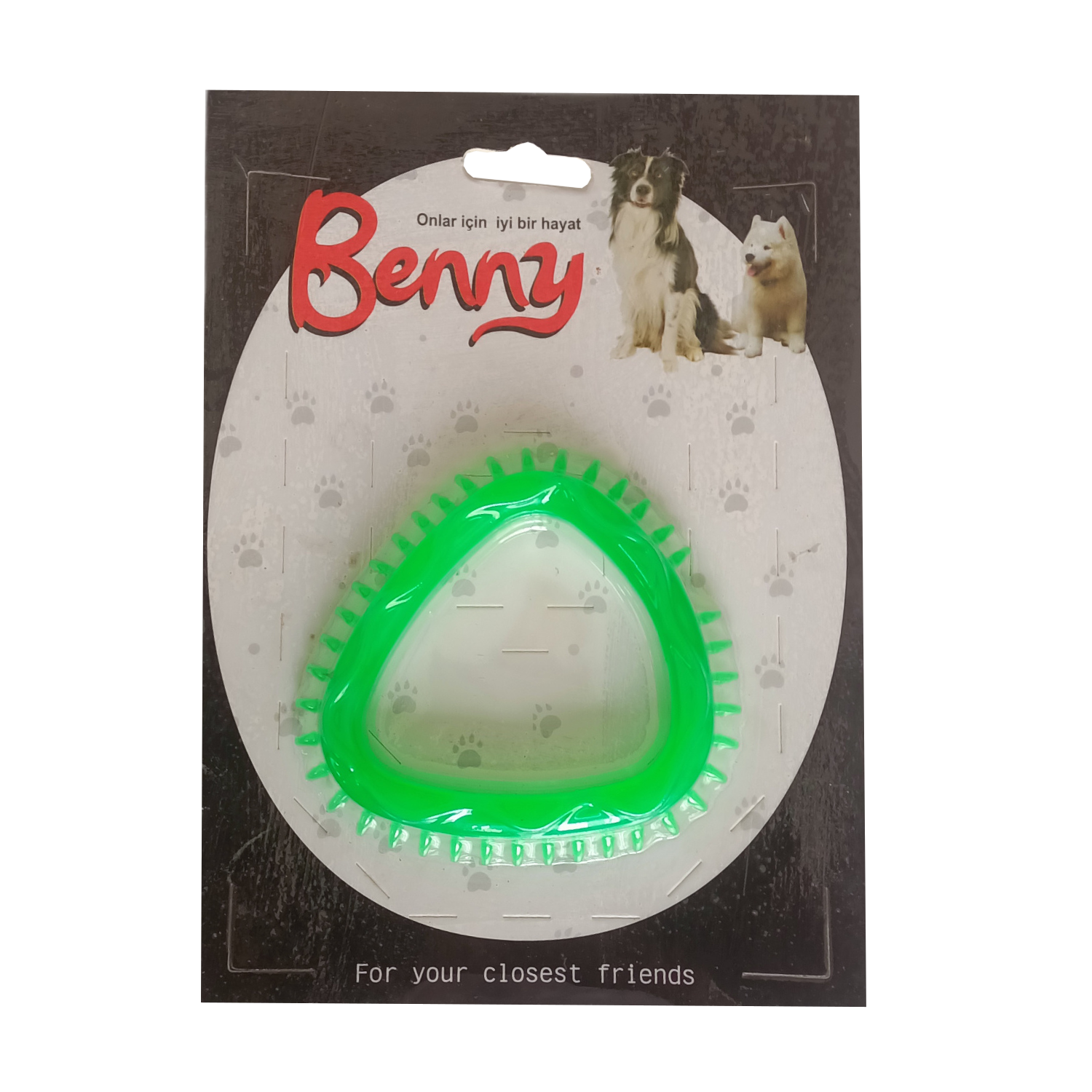Lisinya205 Benny Köpek Oyuncağı Üçgen 8 x 8.5 cm Yeşil
