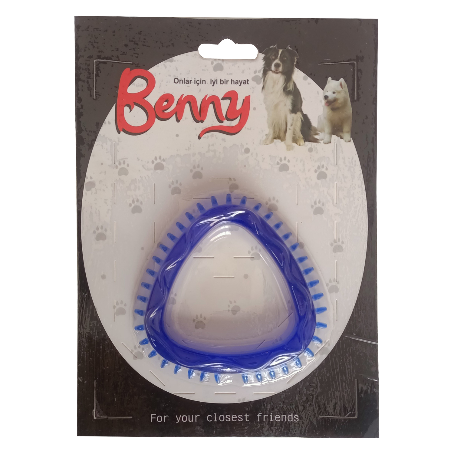 Lisinya205 Benny Köpek Oyuncağı Üçgen 8 x 8.5 cm Mavi