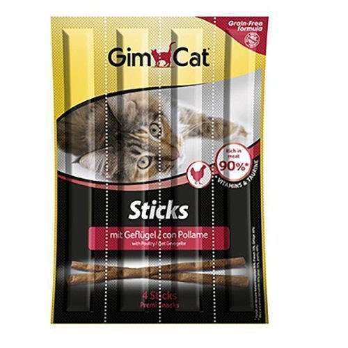 Gimcat Sticks Tavuklu Ciğerli Kedi Ödül Çubukları20Gr